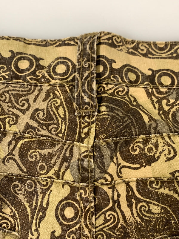 【中古品】【メンズ】 FINAL HOME ファイナルホーム 総柄 PANTS FH51FF043 ボトムス パンツ 151-260811-hu-02-min サイズ：S カラー：ブラウン系 万代Net店
