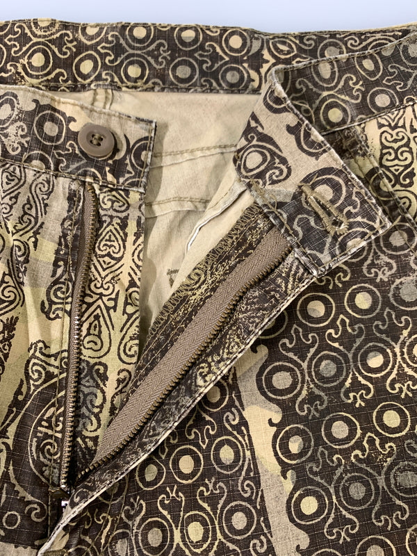 【中古品】【メンズ】 FINAL HOME ファイナルホーム 総柄 PANTS FH51FF043 ボトムス パンツ 151-260811-hu-02-min サイズ：S カラー：ブラウン系 万代Net店