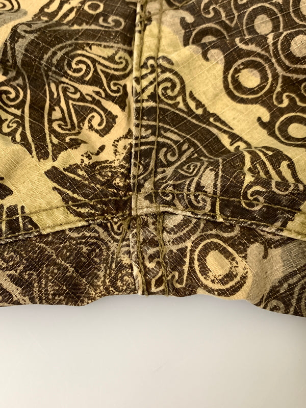 【中古品】【メンズ】 FINAL HOME ファイナルホーム 総柄 PANTS FH51FF043 ボトムス パンツ 151-260811-hu-02-min サイズ：S カラー：ブラウン系 万代Net店