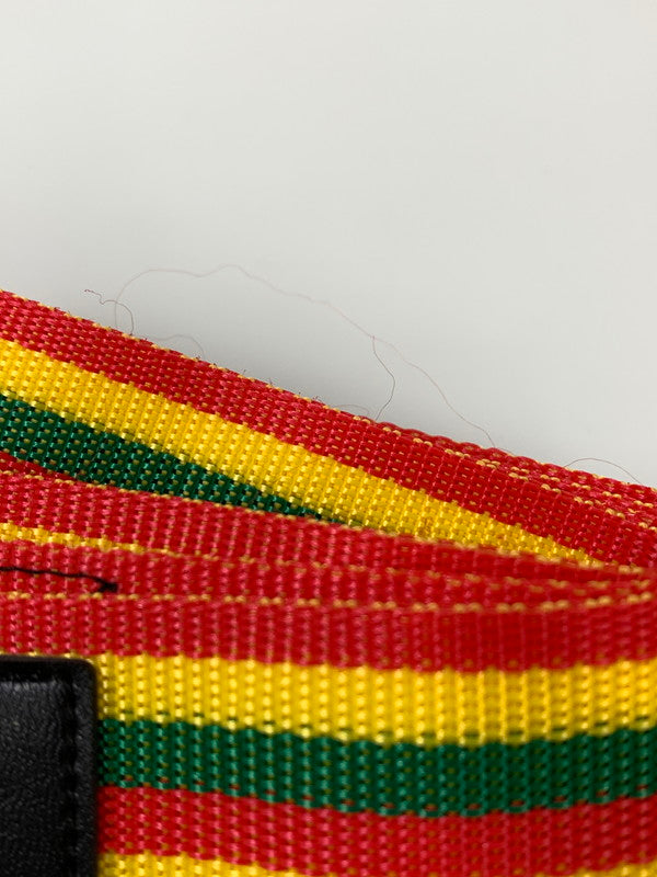 【中古品】【メンズ/レディース】 STUSSY ステューシー RASTA COLOR RING BELT ラスタ カラー リング ベルト 布製 ガチャベルト 205-260817-em-08-min カラー：ラスタカラー 万代Net店