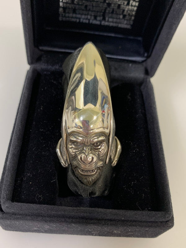 【中古品】【メンズ】 JAP工房 PLANET OF THE APES SV925 THADE RING プラネット オブ ザ エイプ シルバー サード リング 指輪 アクセサリー 192-260811-jt-03-min カラー：シルバー 16号 万代Net店