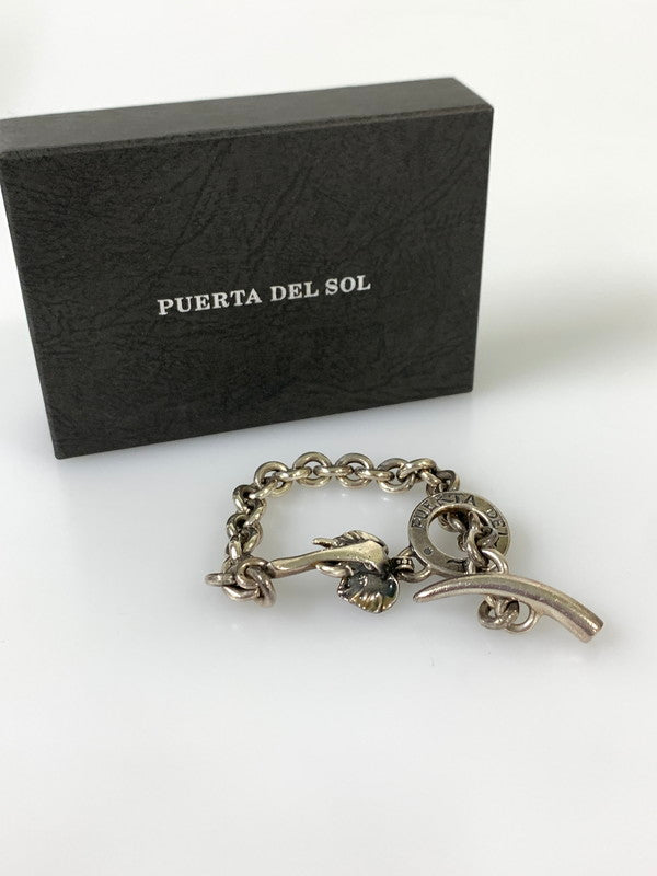 【中古品】【メンズ/レディース】 PUERTA DEL SOL プエルタデルソル SV950 BRACELET ブレスレット シルバー950 アクセサリー 腕輪 アニマルモチーフ 192-260817-em-14-min カラー：シルバー 万代Net店