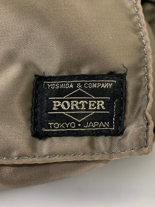 【中古品】【メンズ/レディース】 PORTER ポーター TANKER WAIST BAG タンカー ウエスト バッグ ウエストポーチ ヒップバッグ カバン 188-260817-em-05-min カラー：グレー系 万代Net店