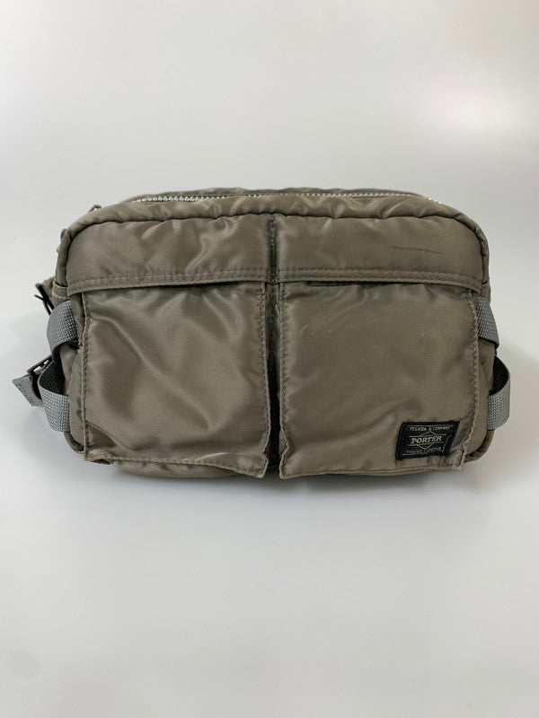 【中古品】【メンズ/レディース】 PORTER ポーター TANKER WAIST BAG タンカー ウエスト バッグ ウエストポーチ ヒップバッグ カバン 188-260817-em-05-min カラー：グレー系 万代Net店