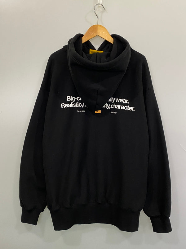 【中古品】【メンズ】 FAT エフエイティー F32520-SW03-AB SIGOVER HOODIE スウェットパーカー フーディ 142-260815-ta-21-min サイズ：FAT カラー：ブラック 万代Net店