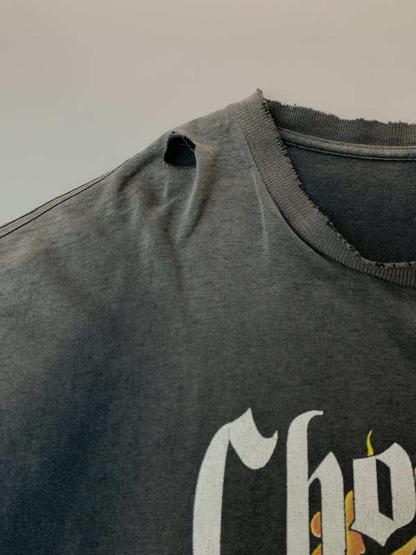 【現状渡し品】【メンズ】 DELTA PRO WEIGHT デルタ プロ ウェイト CHOPERS FLAMES L S TEE チョッパーズ・フレイムス エルエスティー メンズ トップス 長袖Tシャツ 146-260813-KS-18-min サイズ：XL カラー：グレー 万代Net店