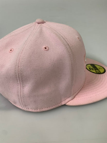 【中古品】【メンズ】 NEW ERA ニューエラ × SUPREME シュプリーム BOX LOGO CAP PINK ボックス ロゴ キャップ 帽子 ベースボールキャップ 185-260817-em-17-min サイズ：7 1/2 カラー：ピンク 万代Net店