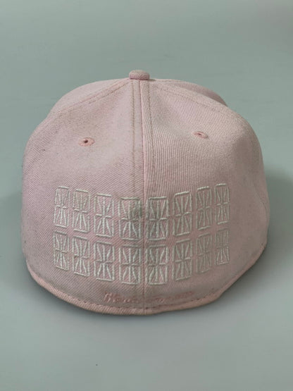 【中古品】【メンズ】 NEW ERA ニューエラ × SUPREME シュプリーム BOX LOGO CAP PINK ボックス ロゴ キャップ 帽子 ベースボールキャップ 185-260817-em-17-min サイズ：7 1/2 カラー：ピンク 万代Net店