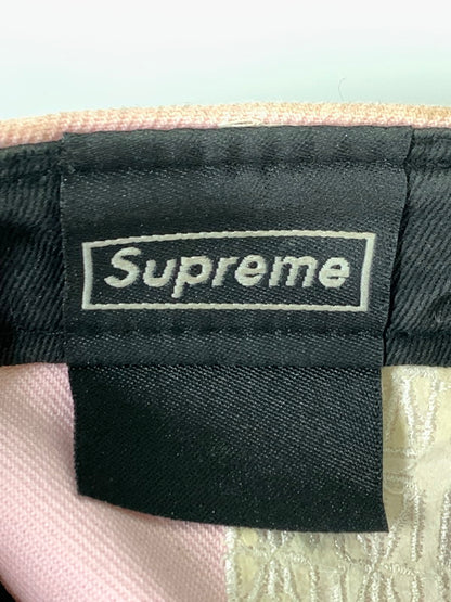【中古品】【メンズ】 NEW ERA ニューエラ × SUPREME シュプリーム BOX LOGO CAP PINK ボックス ロゴ キャップ 帽子 ベースボールキャップ 185-260817-em-17-min サイズ：7 1/2 カラー：ピンク 万代Net店