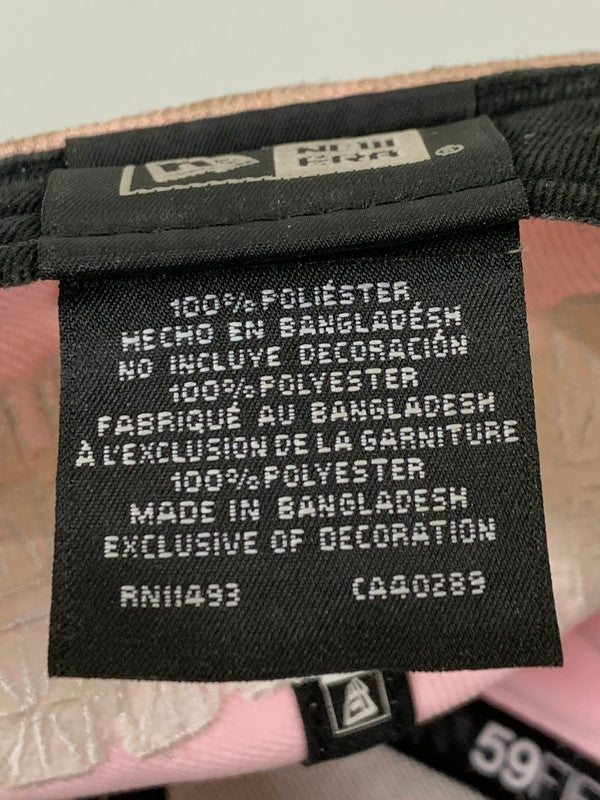【中古品】【メンズ】 NEW ERA ニューエラ × SUPREME シュプリーム BOX LOGO CAP PINK ボックス ロゴ キャップ 帽子 ベースボールキャップ 185-260817-em-17-min サイズ：7 1/2 カラー：ピンク 万代Net店