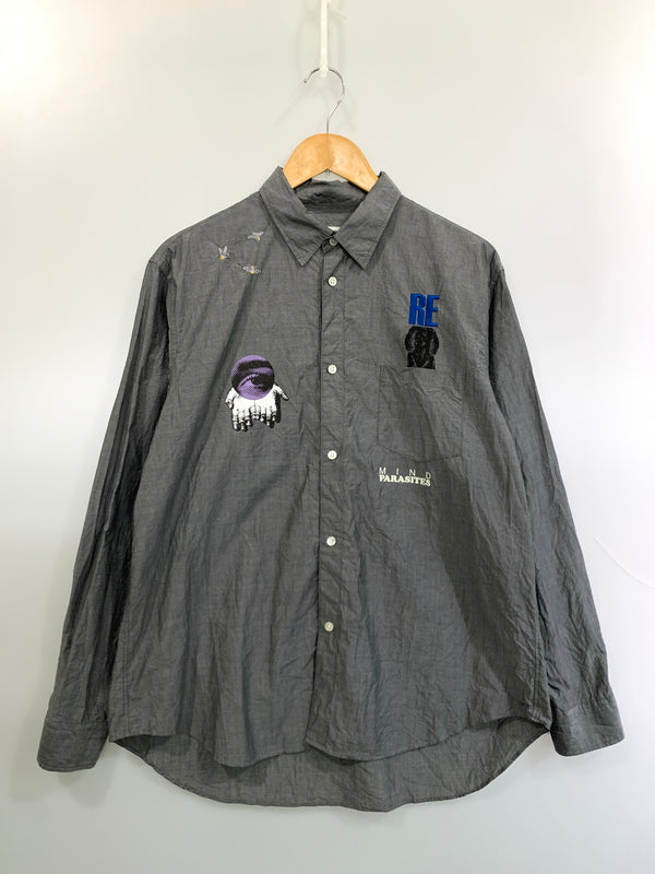 【中古品】【メンズ】 UNDERCOVER アンダーカバー 26SS TYPEWRITER CHAMBRAY LS SHIRT UP1F4413 2026年春夏 タイプライター シャンブレー エルエスシャツ メンズ 140-260813-KS-15-min サイズ：2 カラー：グレー 万代Net店