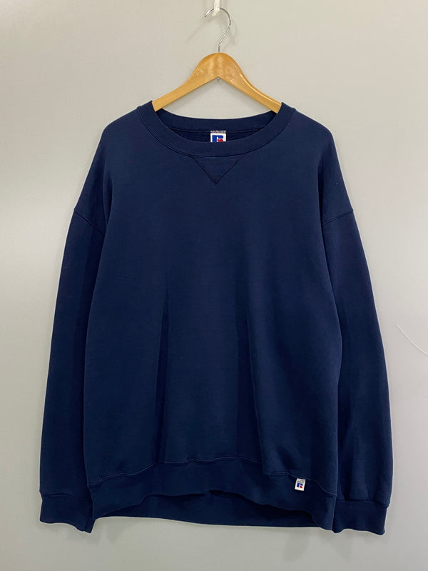 【中古品】【メンズ】 RUSSELL ATHLETIC ラッセルアスレチック L S SWEATSHIRT スウェットシャツ プルオーバー トレーナー 146-260815-ta-22-min サイズ：XL カラー：ネイビー 万代Net店