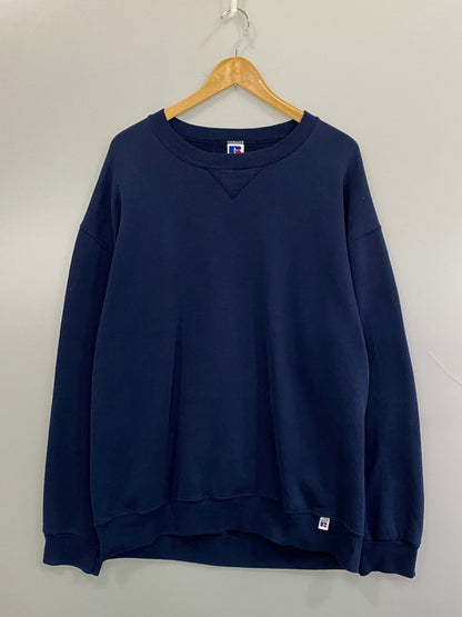 【中古品】【メンズ】 RUSSELL ATHLETIC ラッセルアスレチック L S SWEATSHIRT スウェットシャツ プルオーバー トレーナー 146-260815-ta-22-min サイズ：XL カラー：ネイビー 万代Net店