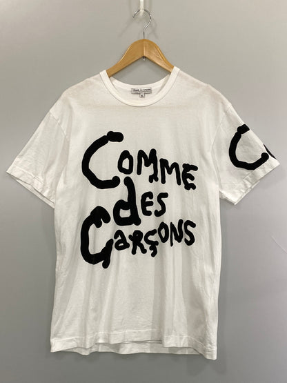 【中古品】【メンズ】 COMME DES GARCONS コムデギャルソン 青山店限定 半袖Tシャツ コットン TEE OK-T103 SS TEE 140-260815-ta-17-min サイズ：XL カラー：ホワイト 万代Net店