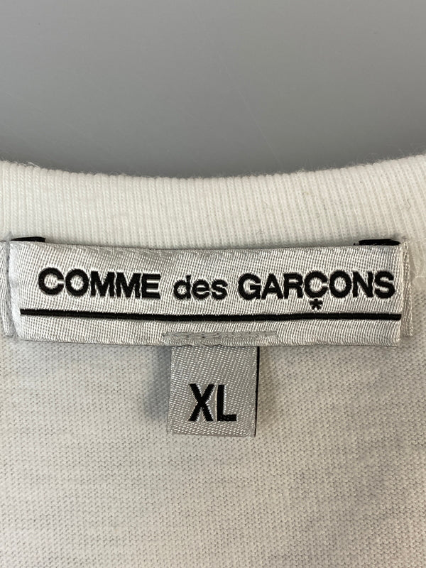 【中古品】【メンズ】 COMME DES GARCONS コムデギャルソン 青山店限定 半袖Tシャツ コットン TEE OK-T103 SS TEE 140-260815-ta-17-min サイズ：XL カラー：ホワイト 万代Net店