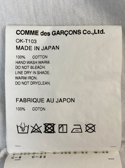 【中古品】【メンズ】 COMME DES GARCONS コムデギャルソン 青山店限定 半袖Tシャツ コットン TEE OK-T103 SS TEE 140-260815-ta-17-min サイズ：XL カラー：ホワイト 万代Net店