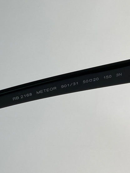 【中古品】【メンズ/レディース】 RAY-BAN レイバン サングラス RB2168 METEOR メテオール スクエアシェイプ メガネ アクセサリー 50□20-150 サングラス 203-260823-em-33-min カラー：ブラック 万代Net店