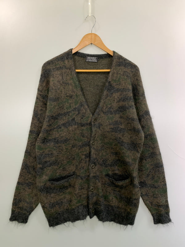 【中古品】【メンズ】 HYSTERIC GLAMOUR ヒステリックグラマー カモ柄 ジャガード カーディガン 02253ND05 メンズ トップス 140-260813-KS-11-min サイズ：L カラー：マルチカラー 万代Net店