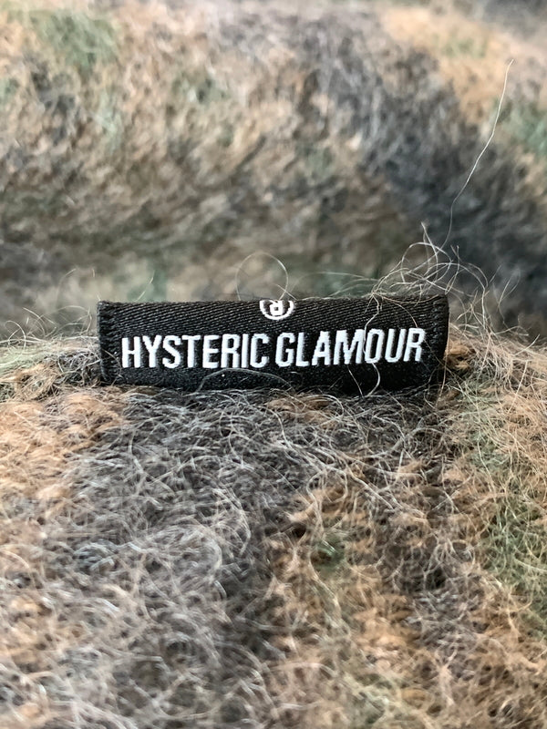 【中古品】【メンズ】 HYSTERIC GLAMOUR ヒステリックグラマー カモ柄 ジャガード カーディガン 02253ND05 メンズ トップス 140-260813-KS-11-min サイズ：L カラー：マルチカラー 万代Net店