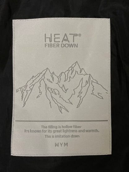 【中古品】【メンズ】 HEAT ヒート FIBER DOWN JACKET ファイバー ダウン ジャケット 上着 アウター 144-260822-hu-17-min サイズ：M カラー：ブラック 万代Net店