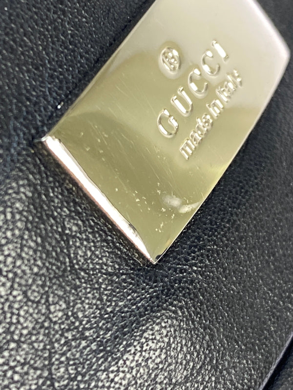 【中古品】【メンズ/レディース】 GUCCI グッチ レザー バングル コインケース 039・1669・0996 アクセサリー 財布 ポーチ 182-260821-hu-01-min カラー：ブラック 万代Net店