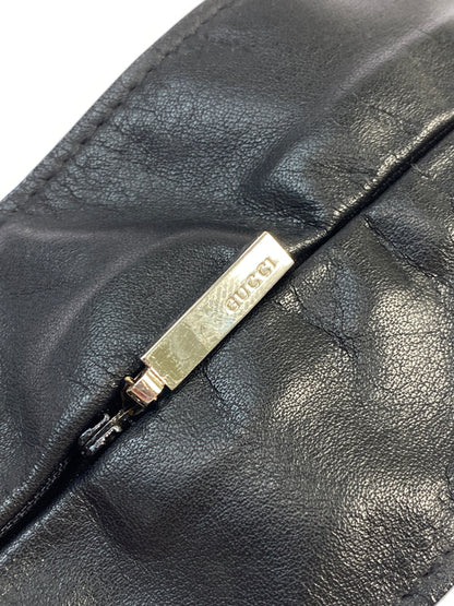 【中古品】【メンズ/レディース】 GUCCI グッチ レザー バングル コインケース 039・1669・0996 アクセサリー 財布 ポーチ 182-260821-hu-01-min カラー：ブラック 万代Net店