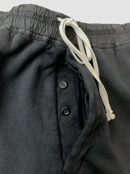【現状渡し品】【メンズ】 RICK OWENS リック オウエンス DRKSHDW 23AW PUSHER FLEECE PANTS DU02C5393-F ダークシャドウ 2023年秋冬 プッシャー フリースパンツ 152-260813-KS-29-min サイズ：L カラー：ブラック 万代Net店