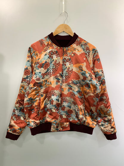 【中古品】【メンズ】 AUSTERE JAPAN KOROMO オースティアー ジャパン コロモ REVERSIBLE SOUVENIR JACKET リバーシブル スーベニア ジャケット スカジャン メンズ アウター 刺繍 145-260818-em-37-min サイズ：M カラー：ワインレッド/オレンジ系 万代Net店
