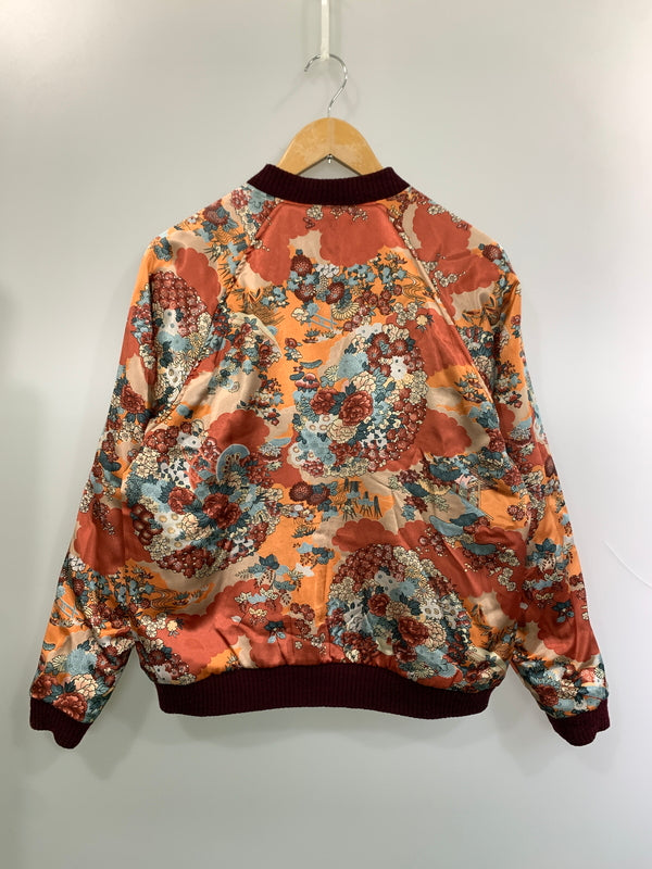 【中古品】【メンズ】 AUSTERE JAPAN KOROMO オースティアー ジャパン コロモ REVERSIBLE SOUVENIR JACKET リバーシブル スーベニア ジャケット スカジャン メンズ アウター 刺繍 145-260818-em-37-min サイズ：M カラー：ワインレッド/オレンジ系 万代Net店