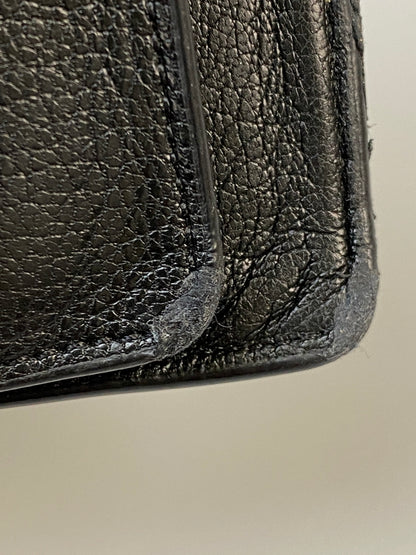 【中古品】【メンズ/レディース】 MAISON MARGIELA メゾン マルジェラ 4ステッチ フリップフラップ ウォレット 2つ折り財布 200-260823-em-29-min カラー：ブラック 万代Net店