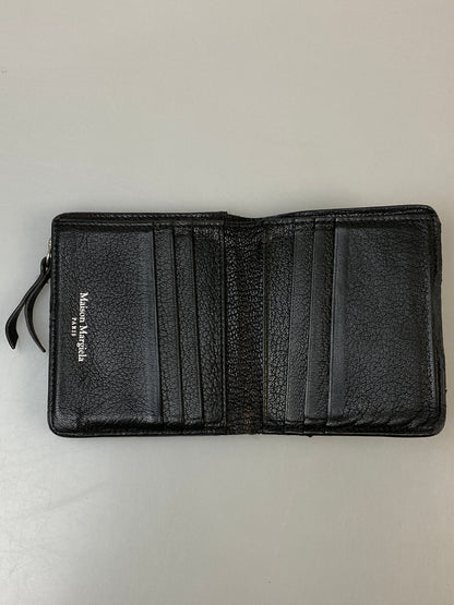 【中古品】【メンズ/レディース】 MAISON MARGIELA メゾン マルジェラ 4ステッチ フリップフラップ ウォレット 2つ折り財布 200-260823-em-29-min カラー：ブラック 万代Net店