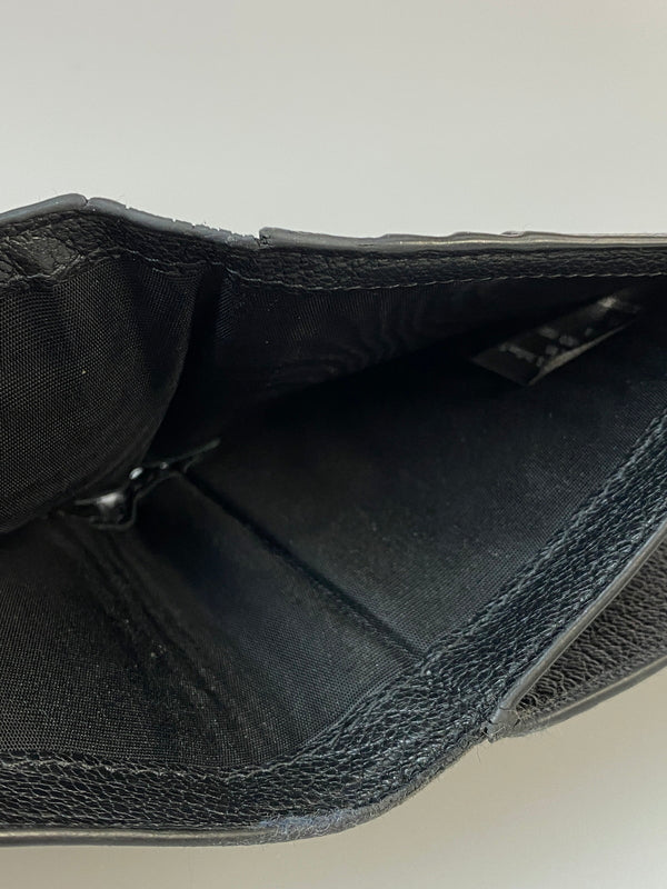 【中古品】【メンズ/レディース】 MAISON MARGIELA メゾン マルジェラ 4ステッチ フリップフラップ ウォレット 2つ折り財布 200-260823-em-29-min カラー：ブラック 万代Net店
