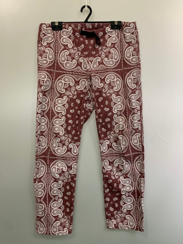 【中古品】【メンズ】 GRAMICCI グラミチ ペイズリーパンツ メンズ ボトムス 155-260813-KS-28-min サイズ：L カラー：ワイン/ホワイト 万代Net店