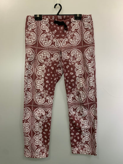 【中古品】【メンズ】 GRAMICCI グラミチ ペイズリーパンツ メンズ ボトムス 155-260813-KS-28-min サイズ：L カラー：ワイン/ホワイト 万代Net店