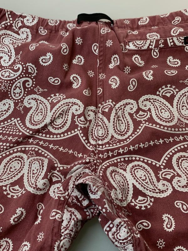 【中古品】【メンズ】 GRAMICCI グラミチ ペイズリーパンツ メンズ ボトムス 155-260813-KS-28-min サイズ：L カラー：ワイン/ホワイト 万代Net店