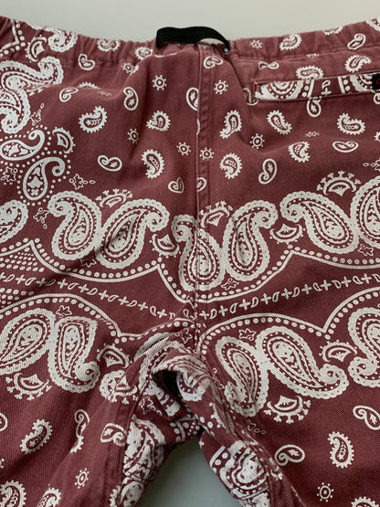 【中古品】【メンズ】 GRAMICCI グラミチ ペイズリーパンツ メンズ ボトムス 155-260813-KS-28-min サイズ：L カラー：ワイン/ホワイト 万代Net店