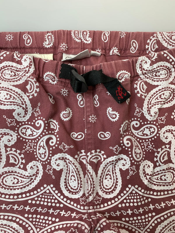【中古品】【メンズ】 GRAMICCI グラミチ ペイズリーパンツ メンズ ボトムス 155-260813-KS-28-min サイズ：L カラー：ワイン/ホワイト 万代Net店