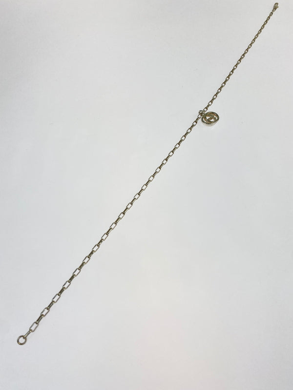 【中古品】【メンズ/レディース】 GUCCI グッチ インターロッキングGネックレス アクセサリー 182-260821-hu-02-min カラー：シルバー 万代Net店