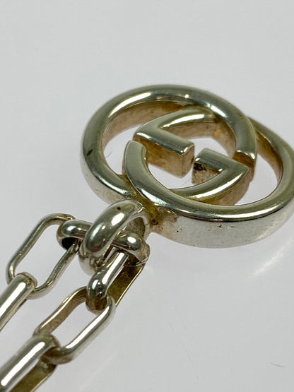 【中古品】【メンズ/レディース】 GUCCI グッチ インターロッキングGネックレス アクセサリー 182-260821-hu-02-min カラー：シルバー 万代Net店