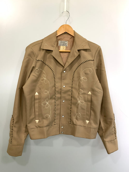 【現状渡し品】【メンズ】 H BAR C エイチバーシー 60S 70S ギャバジン ウエスタンジャケット 1960年代 1970年代 メンズ アウター 146-260813-KS-06-min サイズ：M カラー：ベージュ 万代Net店