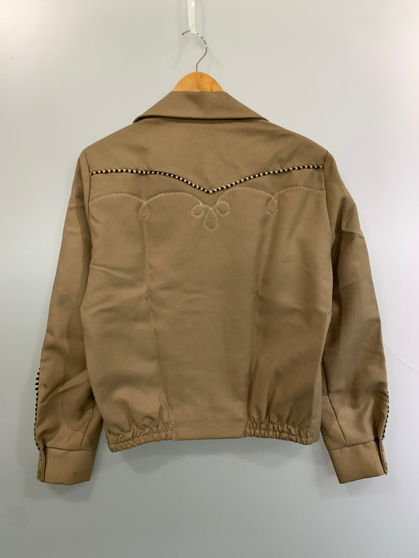 【現状渡し品】【メンズ】 H BAR C エイチバーシー 60S 70S ギャバジン ウエスタンジャケット 1960年代 1970年代 メンズ アウター 146-260813-KS-06-min サイズ：M カラー：ベージュ 万代Net店