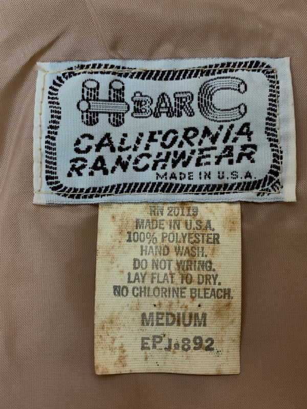 【現状渡し品】【メンズ】 H BAR C エイチバーシー 60S 70S ギャバジン ウエスタンジャケット 1960年代 1970年代 メンズ アウター 146-260813-KS-06-min サイズ：M カラー：ベージュ 万代Net店