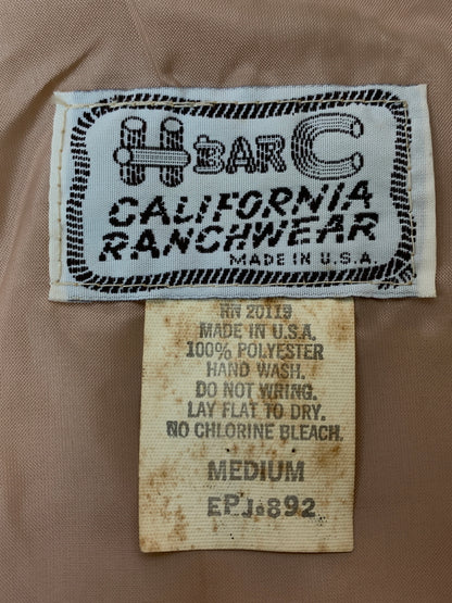 【現状渡し品】【メンズ】 H BAR C エイチバーシー 60S 70S ギャバジン ウエスタンジャケット 1960年代 1970年代 メンズ アウター 146-260813-KS-06-min サイズ：M カラー：ベージュ 万代Net店