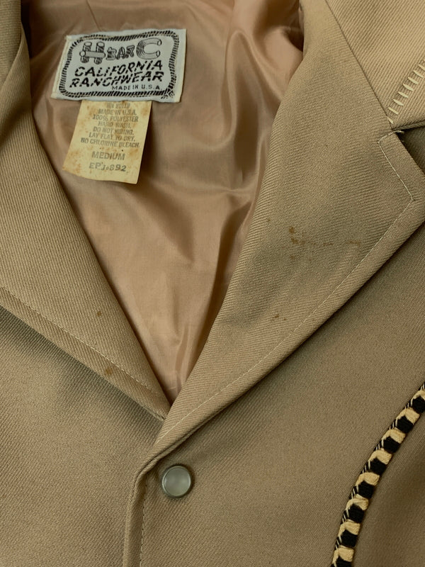 【現状渡し品】【メンズ】 H BAR C エイチバーシー 60S 70S ギャバジン ウエスタンジャケット 1960年代 1970年代 メンズ アウター 146-260813-KS-06-min サイズ：M カラー：ベージュ 万代Net店