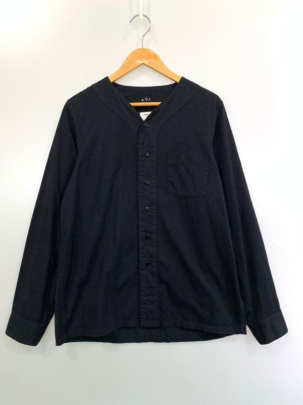 【中古品】【メンズ】 VISVIM ビズビム FREE EDGE SHIRT 0119205011002 フリー エッジ シャツ メンズ トップス 長袖 142-260813-KS-32-min サイズ：1 カラー：ブラック 万代Net店