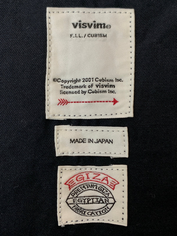 【中古品】【メンズ】 VISVIM ビズビム FREE EDGE SHIRT 0119205011002 フリー エッジ シャツ メンズ トップス 長袖 142-260813-KS-32-min サイズ：1 カラー：ブラック 万代Net店