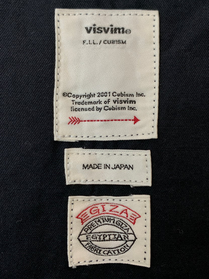 【中古品】【メンズ】 VISVIM ビズビム FREE EDGE SHIRT 0119205011002 フリー エッジ シャツ メンズ トップス 長袖 142-260813-KS-32-min サイズ：1 カラー：ブラック 万代Net店