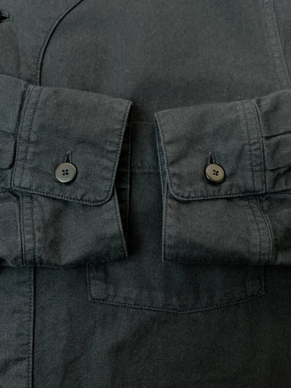 【中古品】【メンズ】 VISVIM ビズビム FREE EDGE SHIRT 0119205011002 フリー エッジ シャツ メンズ トップス 長袖 142-260813-KS-32-min サイズ：1 カラー：ブラック 万代Net店