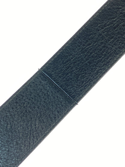【中古品】【メンズ】 ALEXANDER MCQUEEN アレキサンダーマックイーン LEATHER BELT レザー ベルト 革 小物 アクセサリー 205-260821-hu-17-min カラー：ブラック 万代Net店