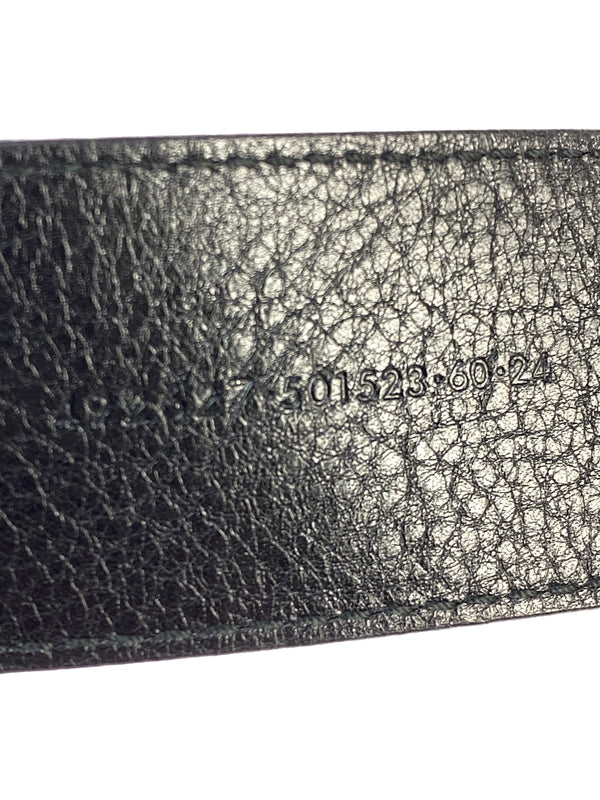 【中古品】【メンズ】 ALEXANDER MCQUEEN アレキサンダーマックイーン LEATHER BELT レザー ベルト 革 小物 アクセサリー 205-260821-hu-17-min カラー：ブラック 万代Net店